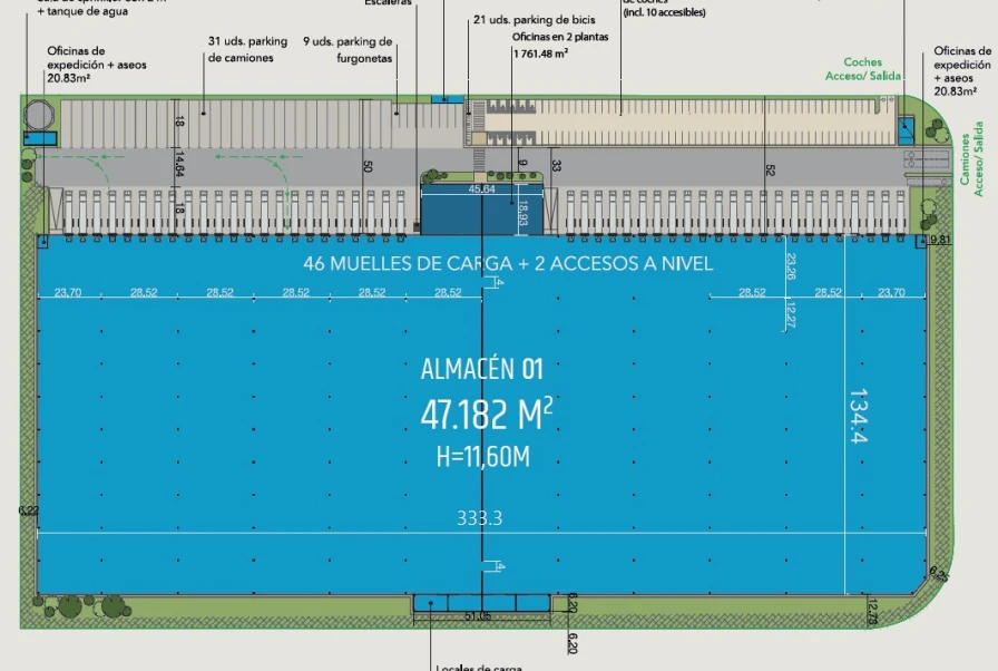 Nave logística de primeras calidades en Marchamalo