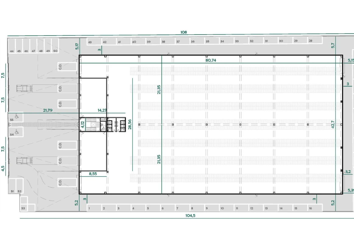 Nave logística Gorriones de 3.692 m²