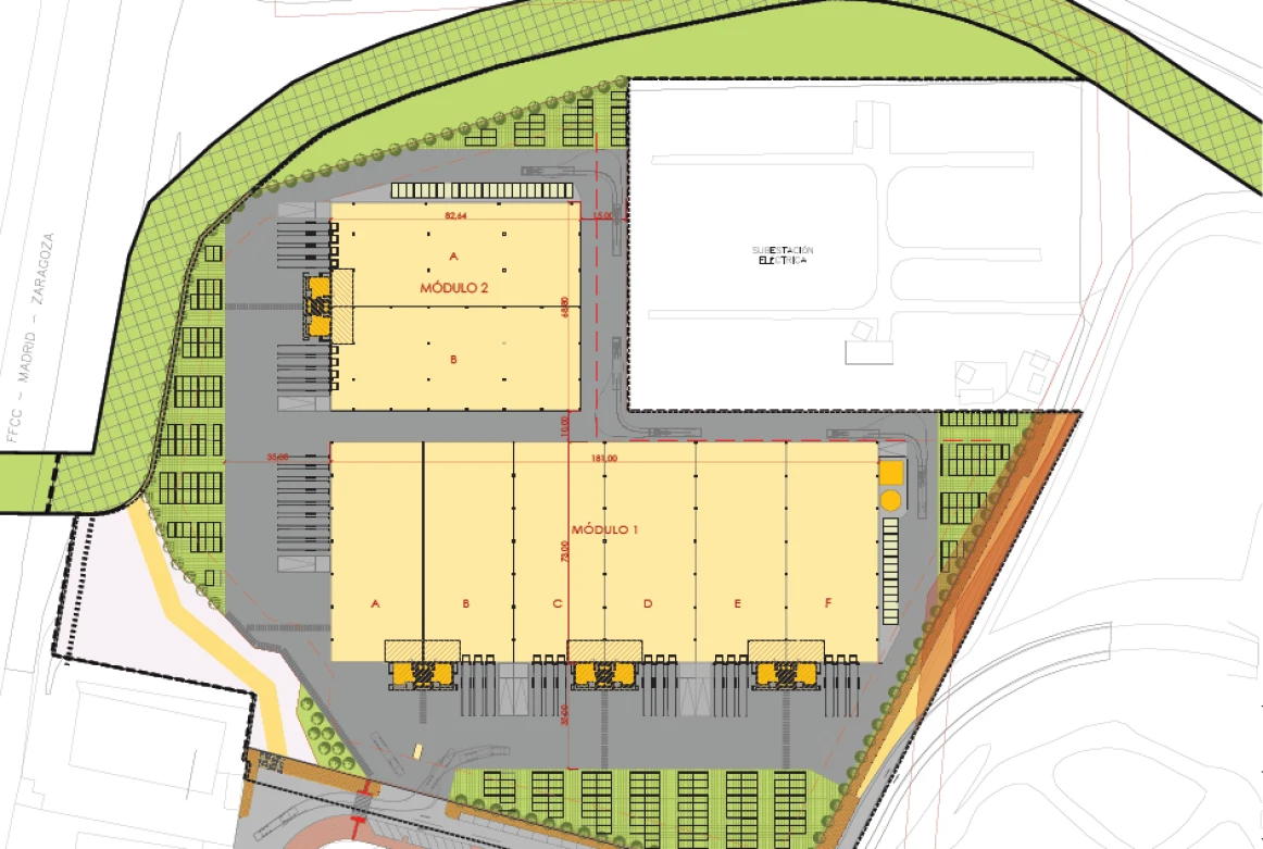 Nave logística multiinquilino  ubicada en San Fernando de Henares de 21.097,44 m²
