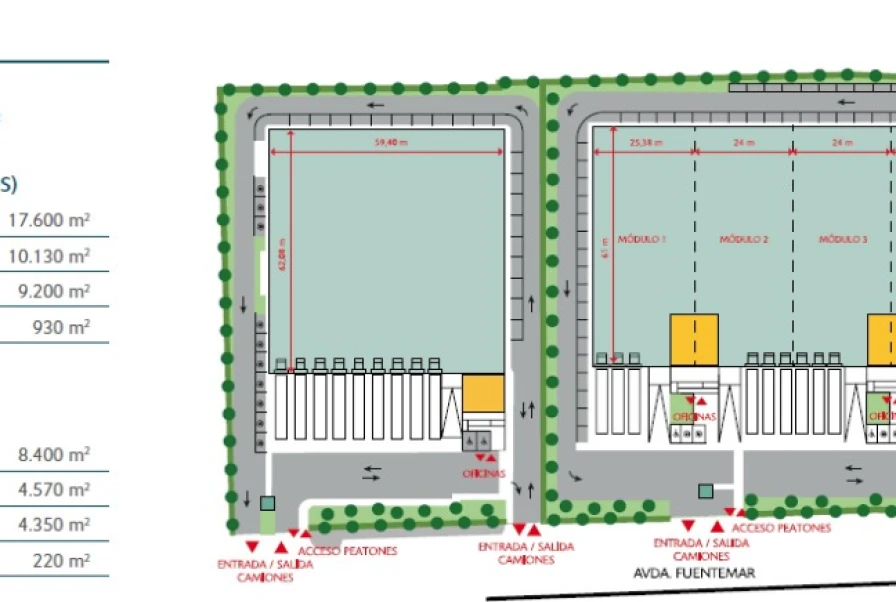 Alquiler en complejo logístico en Coslada